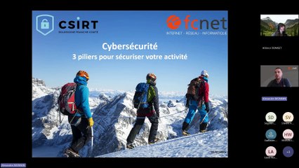 [WEBINAIRE] CSIRT-BFC / FCNET - Cybersécurité : Trois piliers pour sécuriser votre activité
