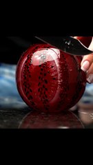 Satisfying Pomegranate Cutting  | Crisp ASMR Sounds ”