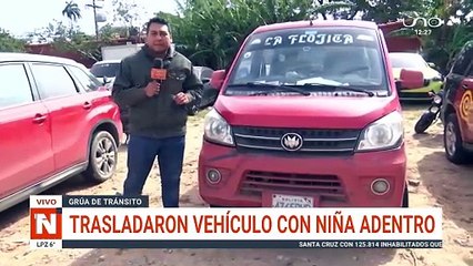 "Busqué a mi hija desesperada": Tránsito remolcó vehículo con menor dentro