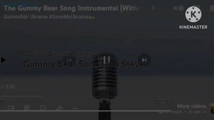 Gummy Bear Song I am Steve (full version) in The Real G Major 4