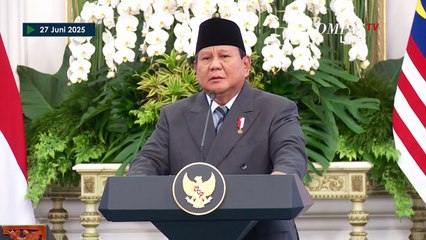 [FULL] Pernyataan Presiden Prabowo dan PM Malaysia Anwar Ibrahim Usai Bertemu di Istana
