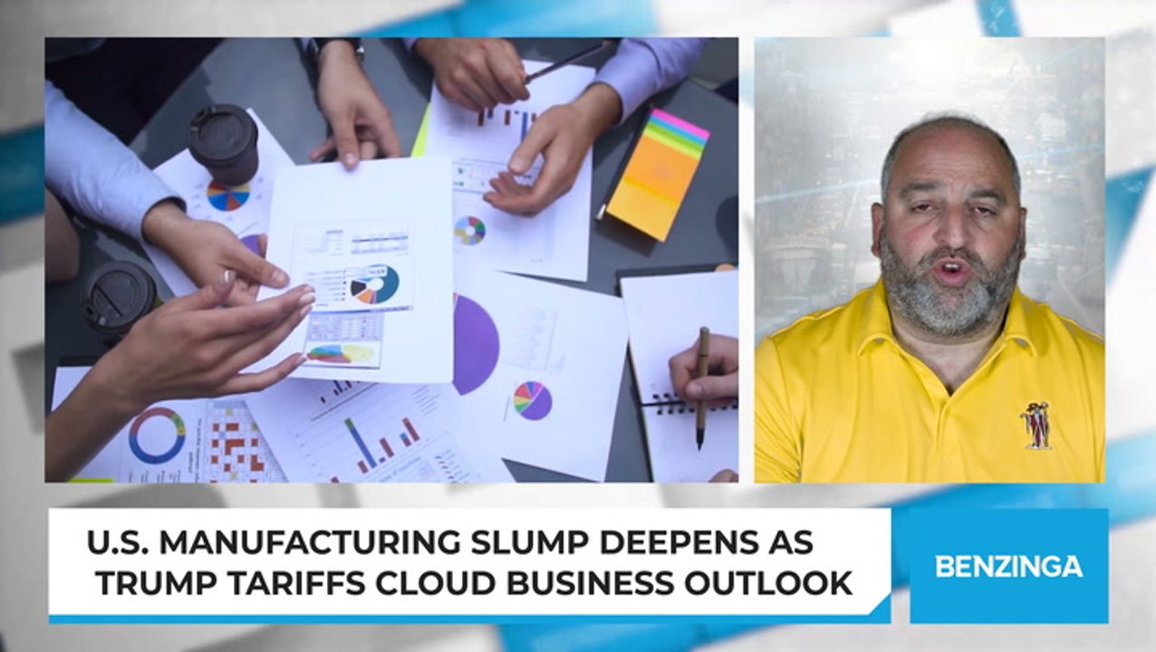 U.S. Manufacturing Slump Deepens As Trump Tariffs Cloud Business Outlook