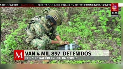 Suman más de 41 mil 980 kilos de droga por operativos de 'Operación Frontera Norte'