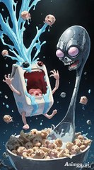 Killer Cereal Tried to Eat Me!  | Alien Spoon Horror Breakfast”