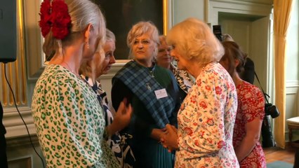 Queen Camilla hosts reception for nurses in Scotland