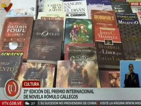 Anunciados finalistas de la 21° edición del Premio Internacional de Novela Rómulo Gallegos