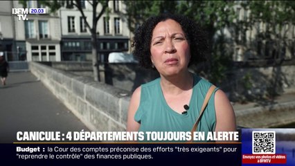 Canicule: "On essaie d'aller dans des endroits climatisés", quatre départements sont toujours en alerte rouge