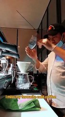 Barista 's missing cold coffee