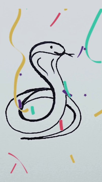 How to draw a snake for s