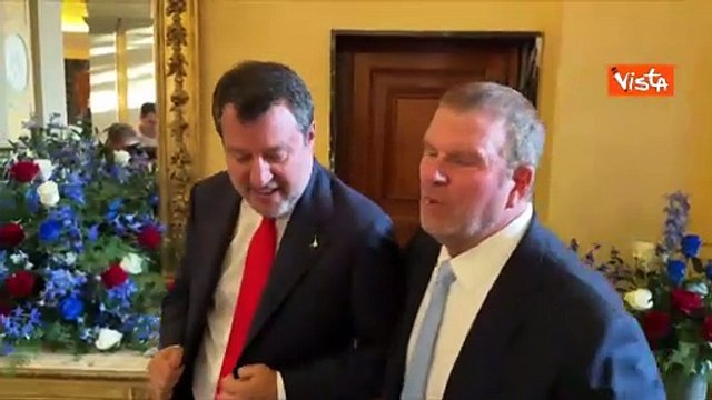 4 Luglio, Salvini a Villa Taverna incontra l'Ambasciatore Usa Fertitta
