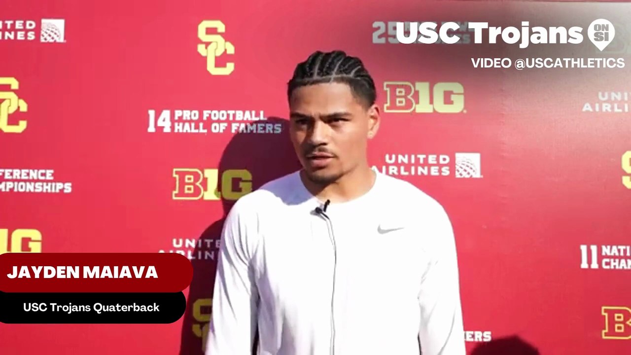 USC Trojans Quarterback Jayden Maiava Discusses How Spring Practice Has been Knowing He Is The Starting Quarterback