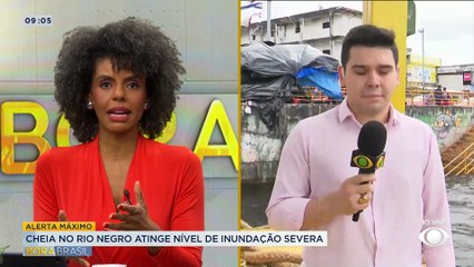 Cheia do Rio Negro ultrapassa cota de inundação severa