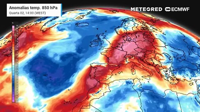 As anomalias de temperatura continuarão a ser francamente positivas, mesmo com a ligeira diminuição das temperaturas máximas, previstas para os próximos dias!