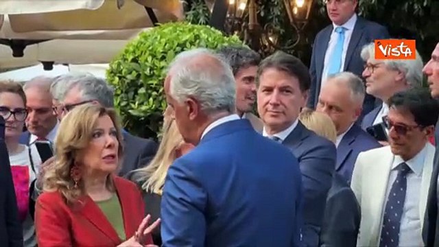 4 Luglio, Conte a Villa Taverna, l'Ambasciata Usa a Roma, per la festa d'Indipendenza americana