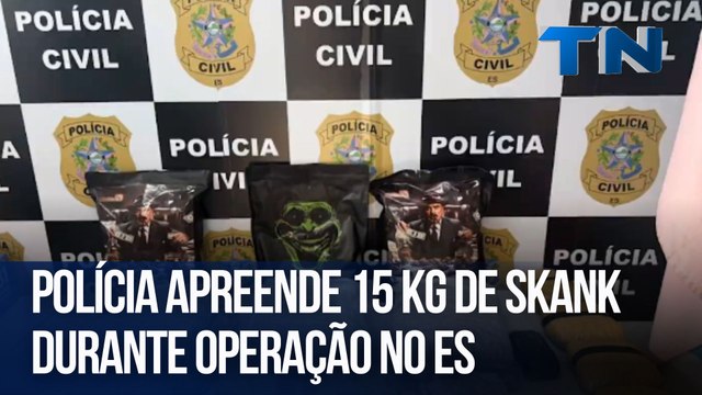 Polícia apreende 15 kg de skank durante operação no ES