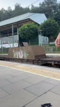 Man Loses Slipper While Celebrating Train's Arrival