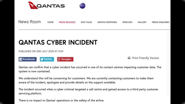 호주 콴타스항공 600만 명 개인정보 유출...해킹 공격 / YTN
