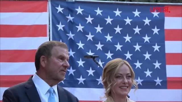 Meloni all'Independence Day Usa a Roma: «Italia e Stati Uniti parlano la stessa lingua»