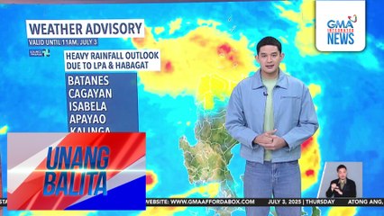 Weather update as of 6:02 AM (July 3, 2025) | Unang Balita