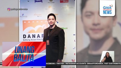 Alden Richards, dumalo sa DA nang Asian Film Festival para sa "Out of Order" film kung saan siya ang direktor at bida | Unang Balita