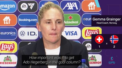Norway boss Grainger delighted as Hegerberg breaks Euros goal drought
