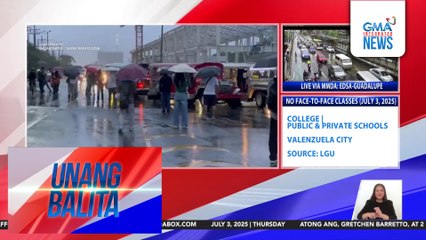 Ilang pasahero, hirap makasakay sa Commonwealth Ave. dahil sa ulan | Unang Balita