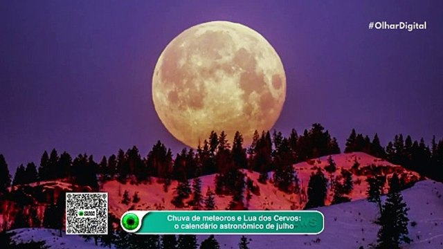 Chuva de meteoros e Lua dos Cervos o calendário astronômico de julho