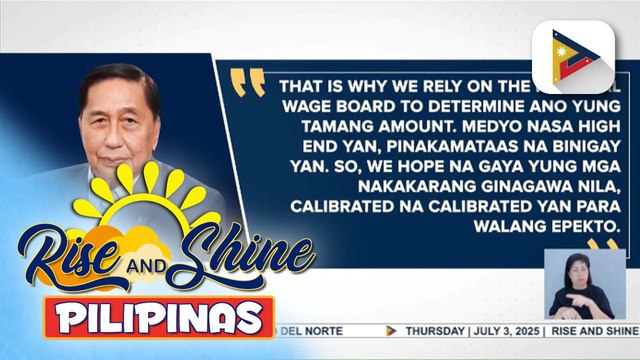 Grupo ng mga negosyante, suportado ang P50 na dagdag sahod ng mga minimum wage earner sa NCR