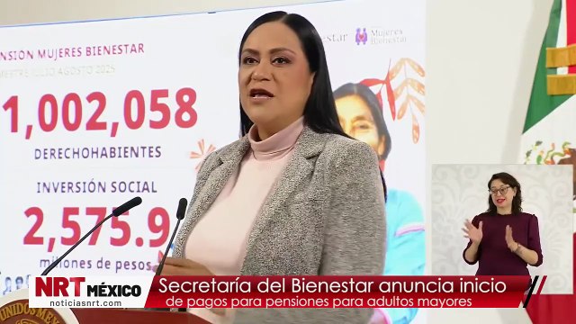 Secretaría del Bienestar anuncia inicio de pagos para pensiones para adultos mayores
