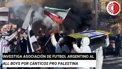Argentina: investiga AFA al equipo All Boys por cánticos pro Palestina