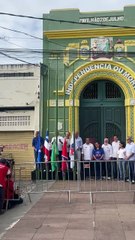 Presidente do IGHB, Joaci Góes, gera climão ao colocar bandeira da instituição acima da brasileira