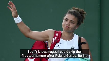 Paolini finding early Wimbledon loss hard to accept