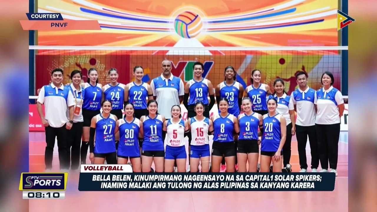 Bella Belen, kinumpirmang nag-eensayo na sa Capital 1 Solar Spikers; inaming malaki ang tulong ng Alas Pilipinas sa kanyang karera