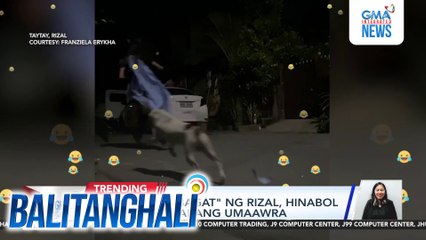 "Sang'gre Habagat" ng Rizal, hinabol ng pashnea habang umaawra | Balitanghali