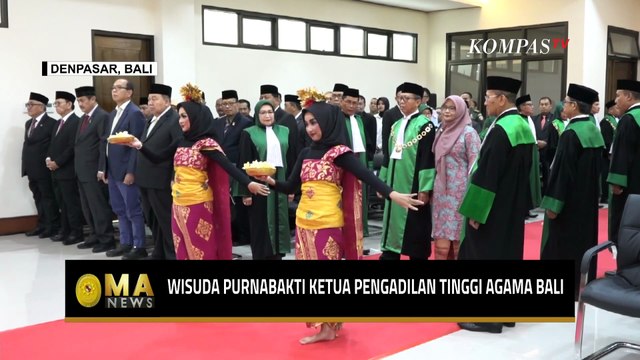 Momen Wisuda Purnabakti Ketua Pengadilan Tinggi Agama Bali Setelah 40 Tahun Mengabdi - MA NEWS