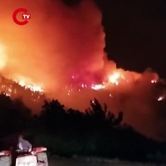 Bir yangın da Ödemiş’te: 3 mahalle tahliye edildi