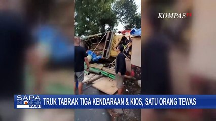 Rem Blong di Jalan Menurun Kawasan Puncak Cianjur, Truk Tabrak 3 Kendaraan dan Tewaskan 1 Orang