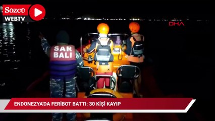 Endonezya'da feribot battı: 30 kişi kayıp