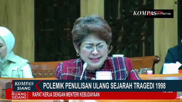 Detik-Detik KontraS Geruduk Rapat Fadli Zon dan DPR, Bentangkan Spanduk soal Soeharto | KOMPAS SIANG