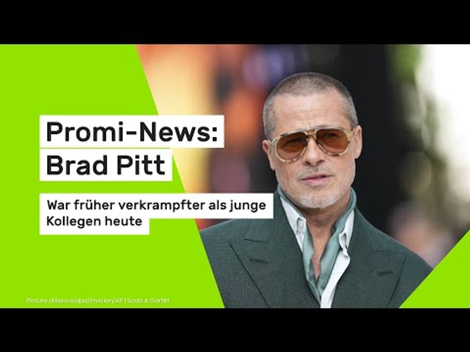 Promi-News: Brad Pitt: War früher verkrampfter als junge Kollegen heute