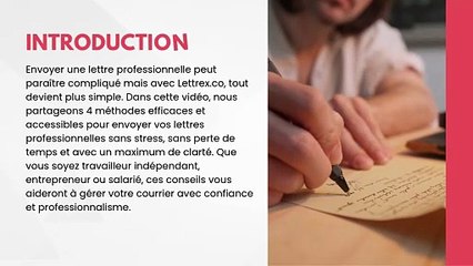 Lettrex.co Partage 4 Façons Simples D'envoyer Des Lettres Professionnelle