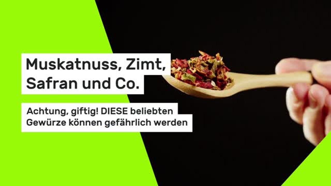 Muskatnuss, Zimt, Safran und Co.: Achtung, giftig! DIESE beliebten Gewürze können gefährlich werden