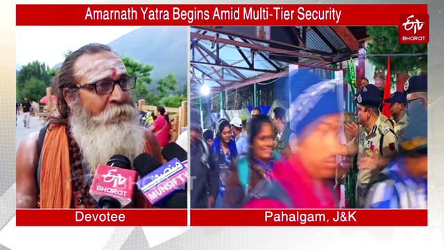 Amarnath Yatra Underway From Pahalgam, Baltal Routes: Over 10,000 Pilgrims On Way To Holy Cave