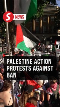 Protesters in London rally against proposed ban on Palestine Action