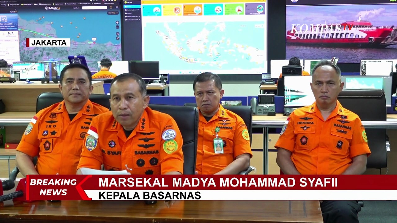 Keterangan Basarnas soal Pencarian Korban Kapal Feri KMP Tunu Pratama Jaya Tenggelam di Selat Bali