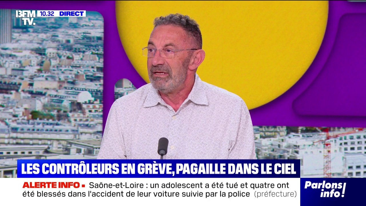 Grève des contrôleurs aériens: "Un syndicat minoritaire essaye de mettre 25% des passagers sur le carreau", déplore François Deletraz (président de la Fnaut)