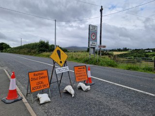 Road closed due to fatal road traffic collision in Glentogher, County Donegal