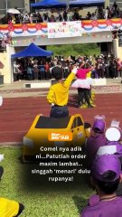 Adik rumah sukan Kuning menari!