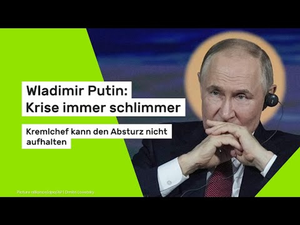Wladimir Putin: Krise immer schlimmer: Kremlchef kann den Absturz nicht aufhalten