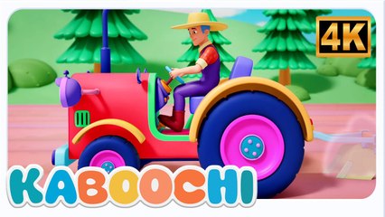 Wheels on the Tractor Fun Vehicle Nursery Rhyme For KIds